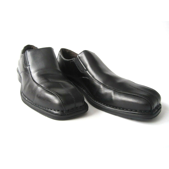 Nunn Bush Mens Size 12M Slip On Split Toe Loafers Black Leather, Gel 84040-001 - Picture 7 of 12